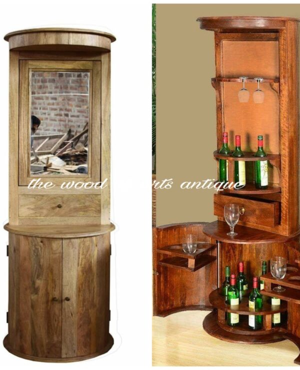 Barrel Shaped Liquor Cabinet In Dubai Antique Furniture Shop