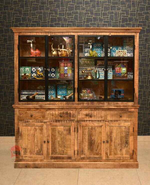 Glass cabinet antique furniture