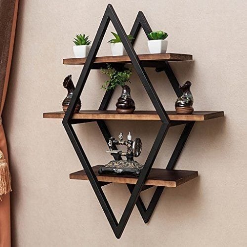 Wall Hanging Shelf with mango wood